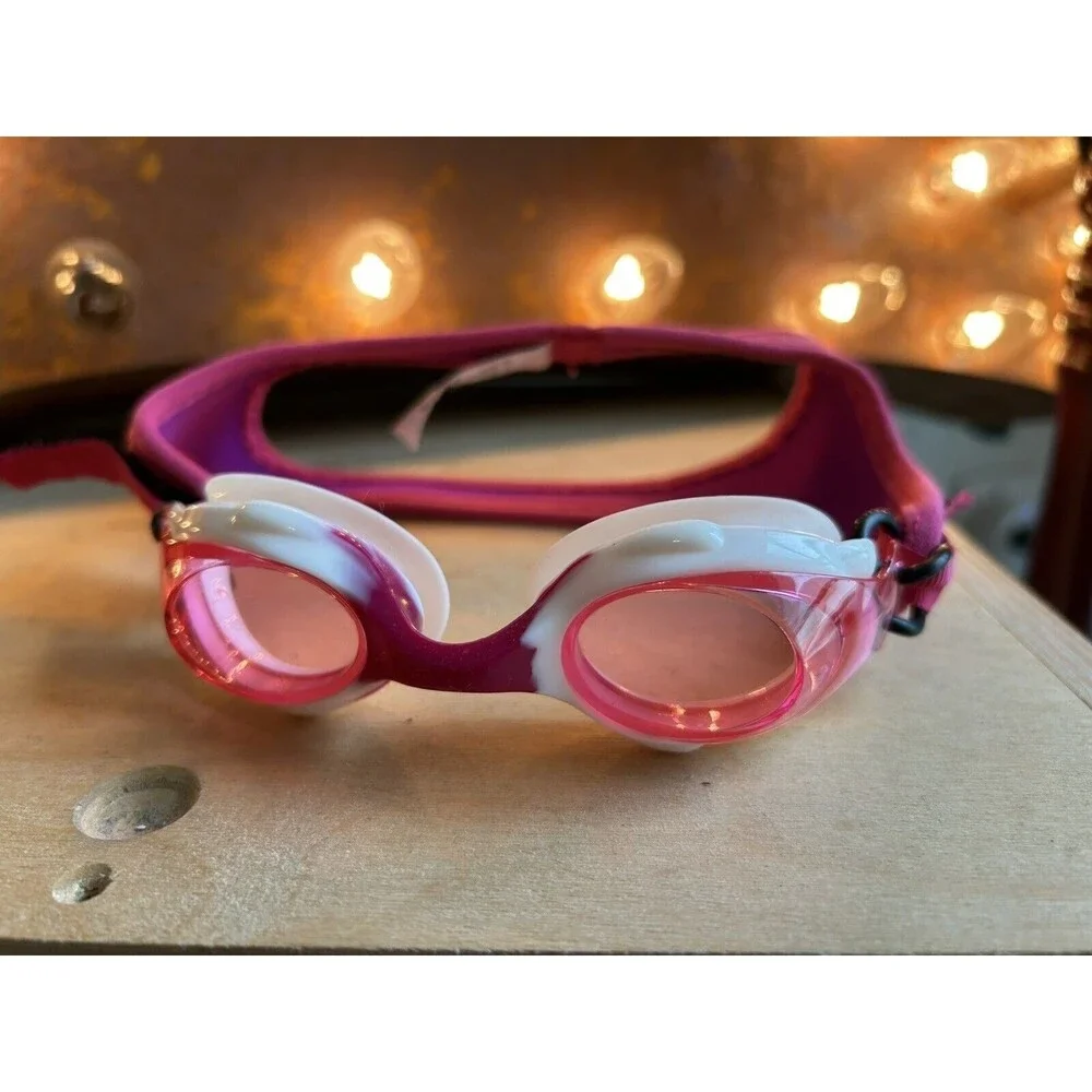Frogglez Anti-Fog Swimming Goggles Kids Ages 3-10 Comfort Neoprene Strap Band